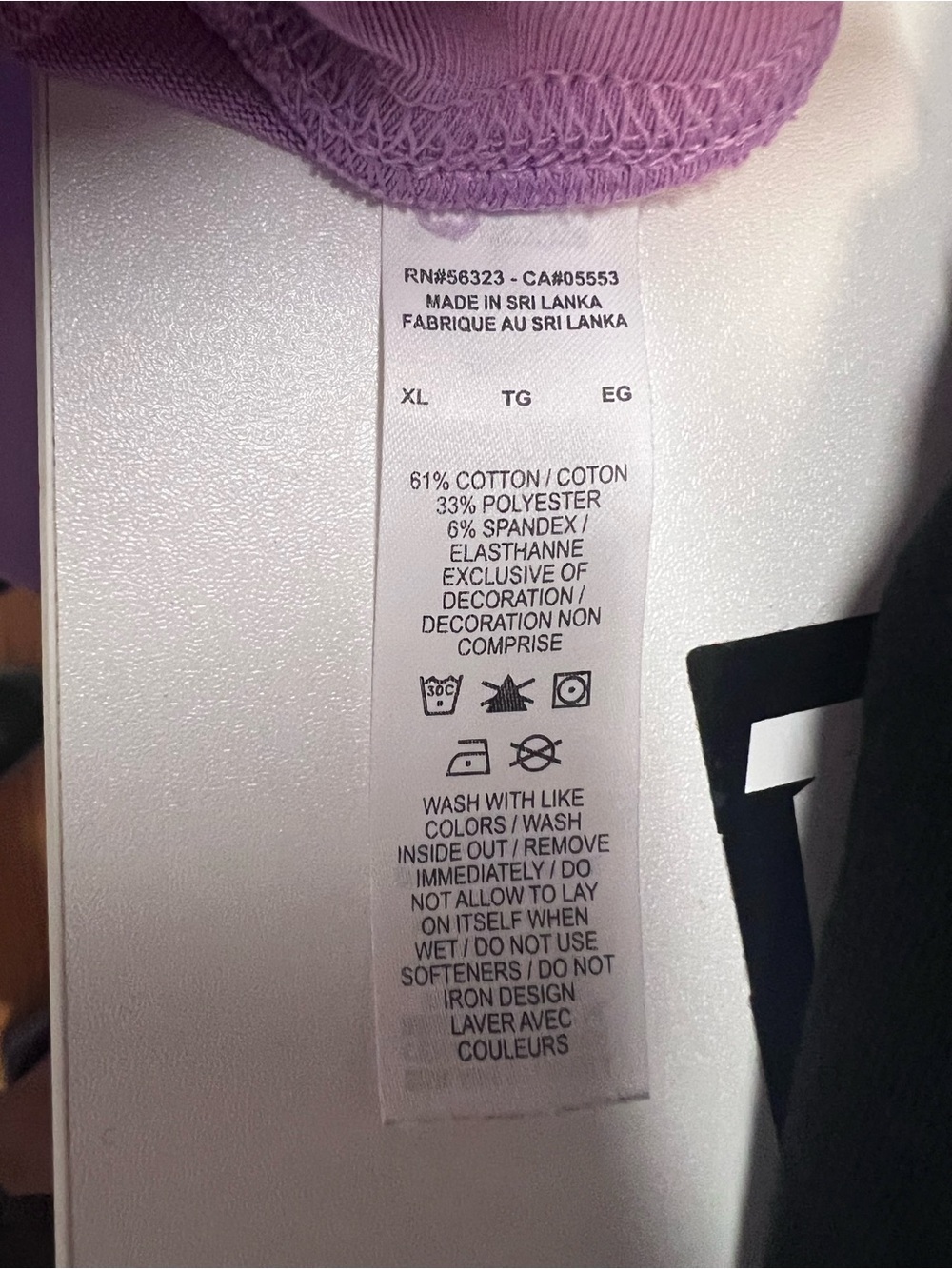 #1024 Nike XL Just Do It Graphic Tee & Purple 10” Biker Shorts 2 Piece Set - Picture 5 of 8